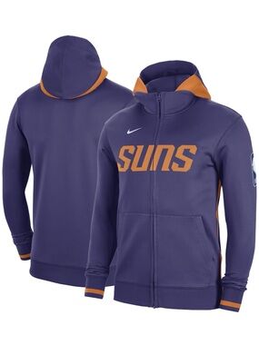 Nike Purple and Orange SUNS Full-Zip Hoodie Jacket